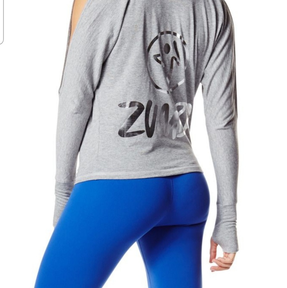 Zumba cold shoulder hoodie